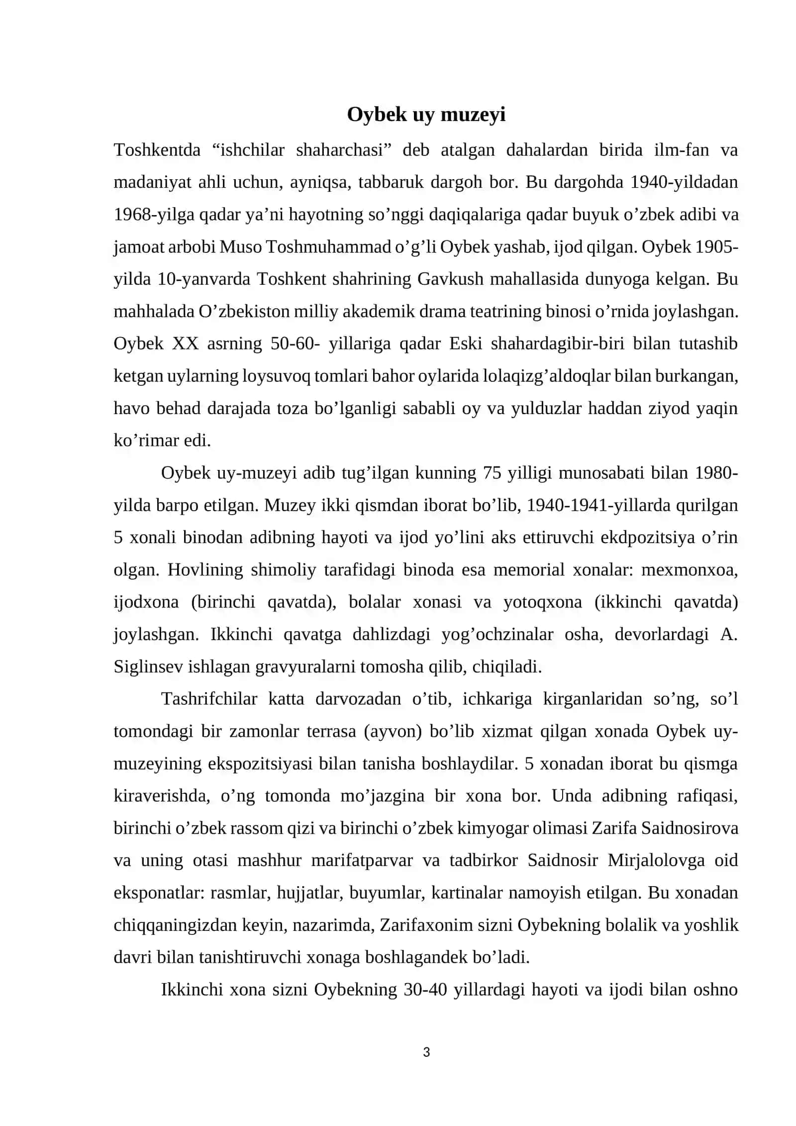 O‘zbekiston muzeylari 3