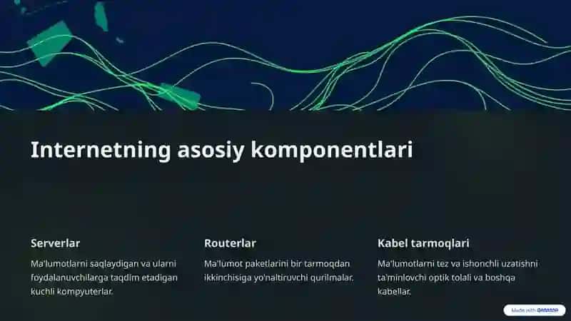 Internet tarmog'i va uning tashkil etish 3