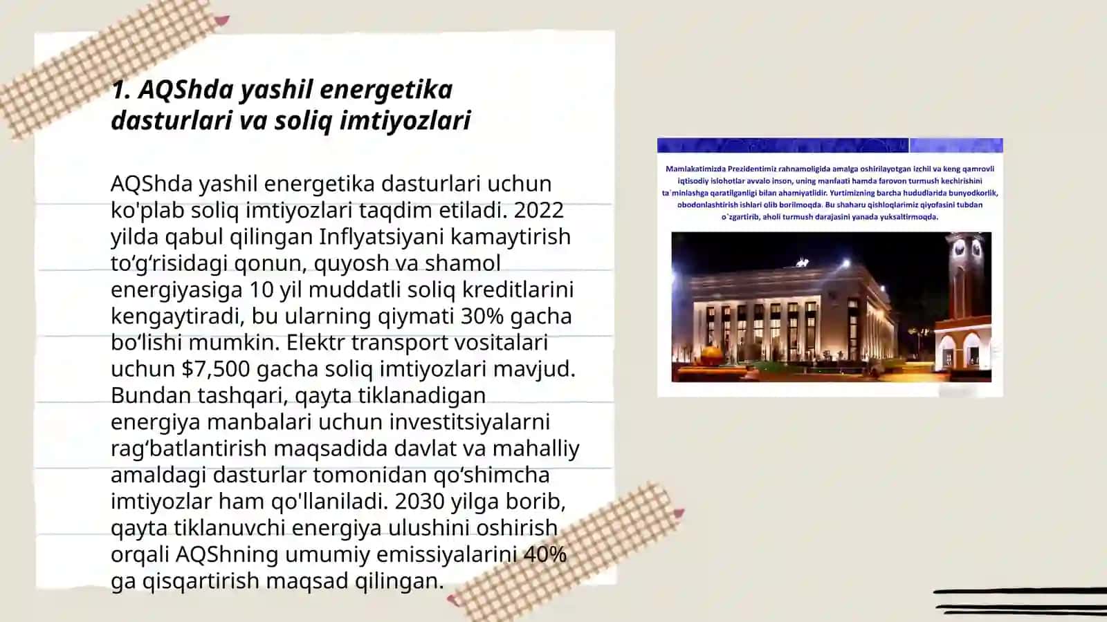 "Yashil energetika" ni davlat tomonidan qoʻllab quvvatlashning xorij tajribasi 3