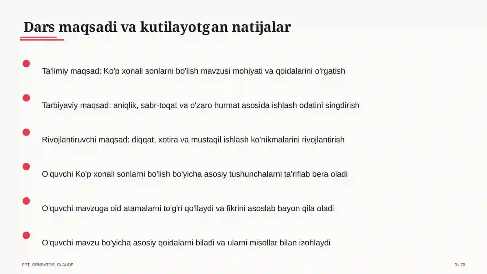 Ko'p xonali sonlarni bo'lish (4-sinf) 3