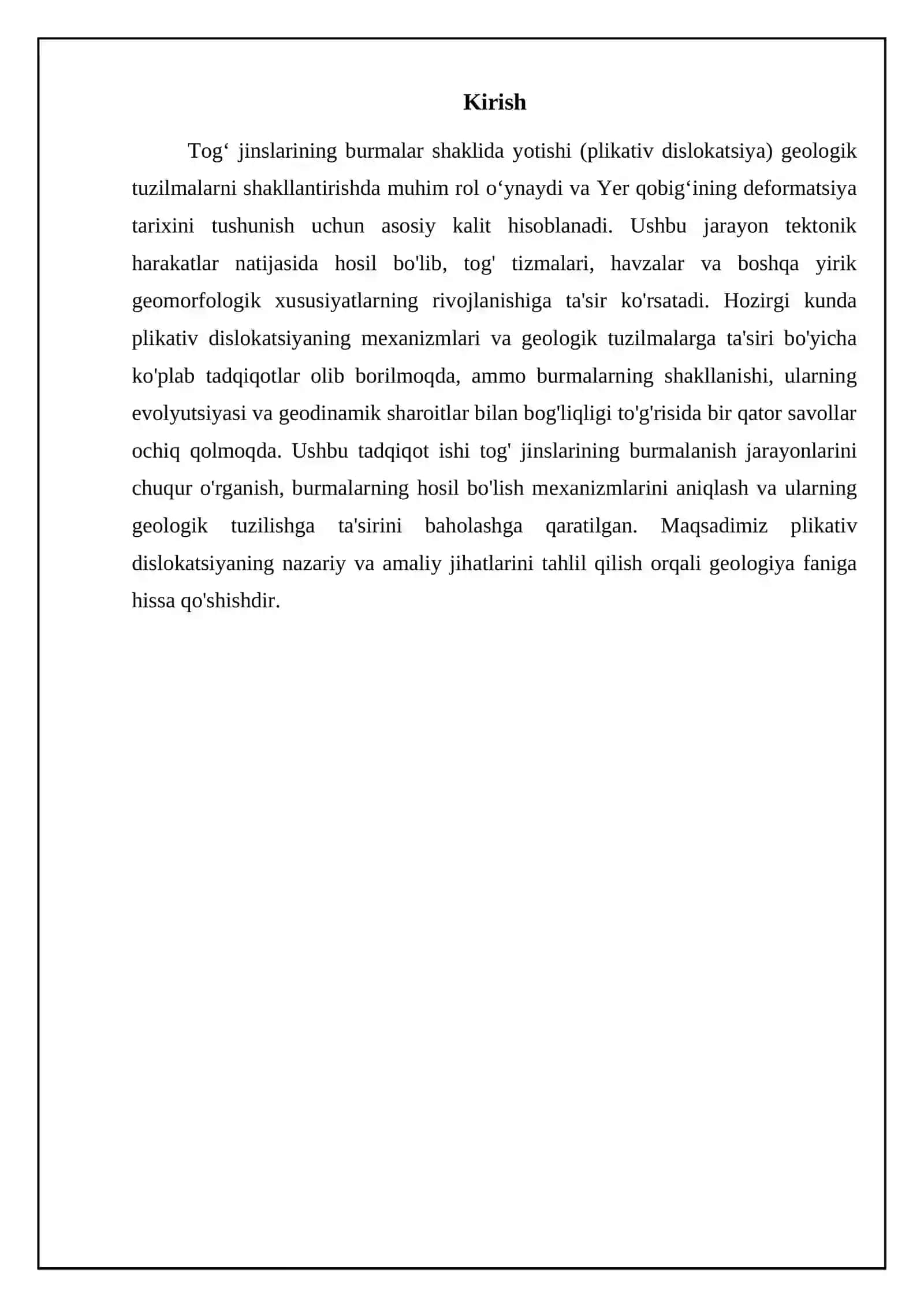 Tog' jinslarning burmalar shaklida yotishi (plikativ dislokatsiya) 3
