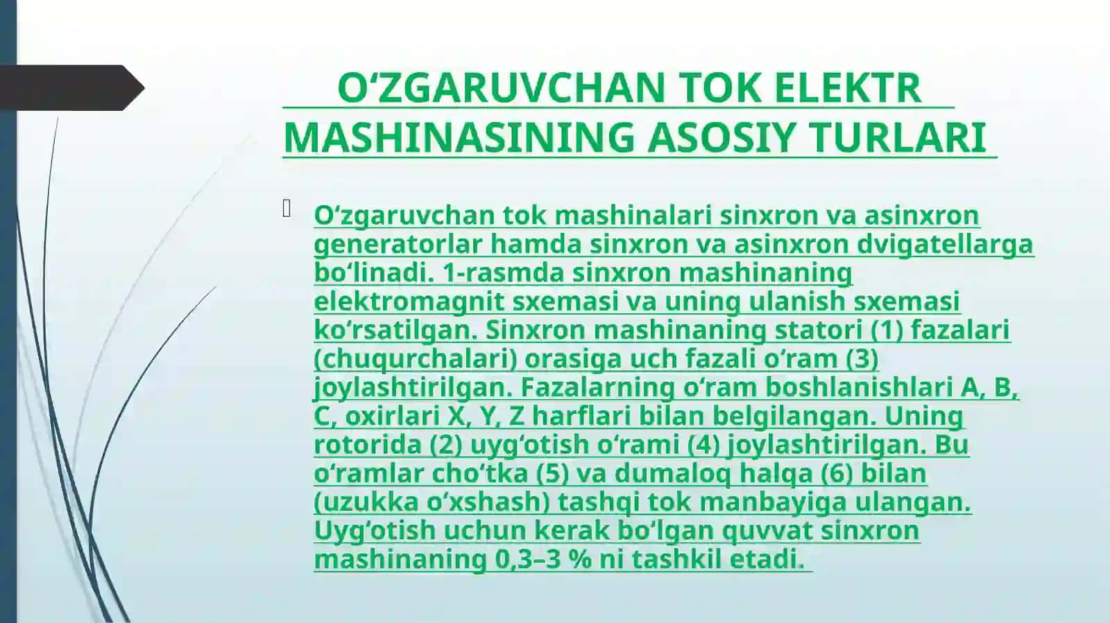 ELEKTR MASHINALARI VA YURITMALARI 3