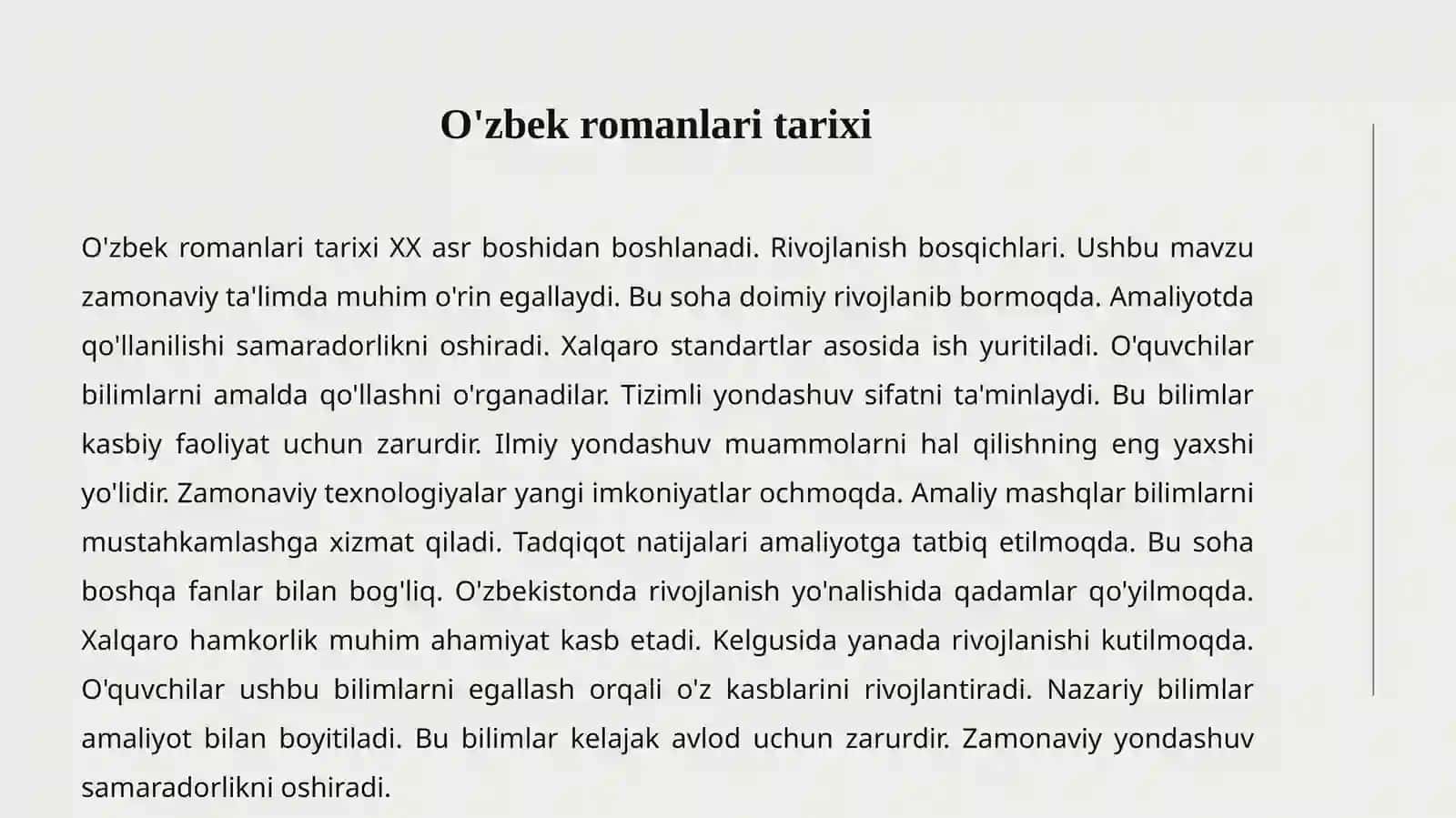 O'ZBEK ADABIYOTIDA ROMAN 3