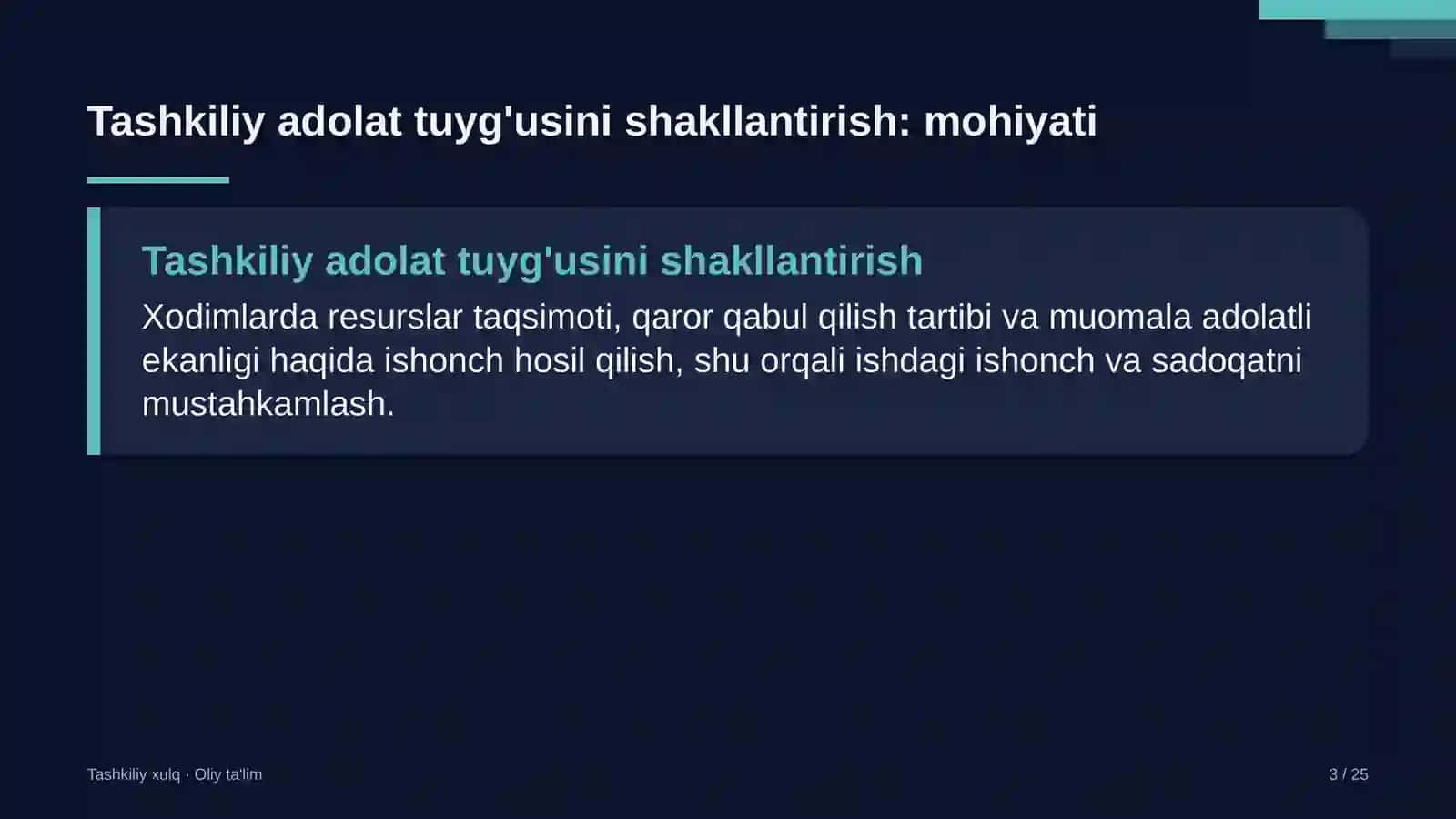 Daryo transportida tashkiliy adolat tuyg'usini shakllantirish 3