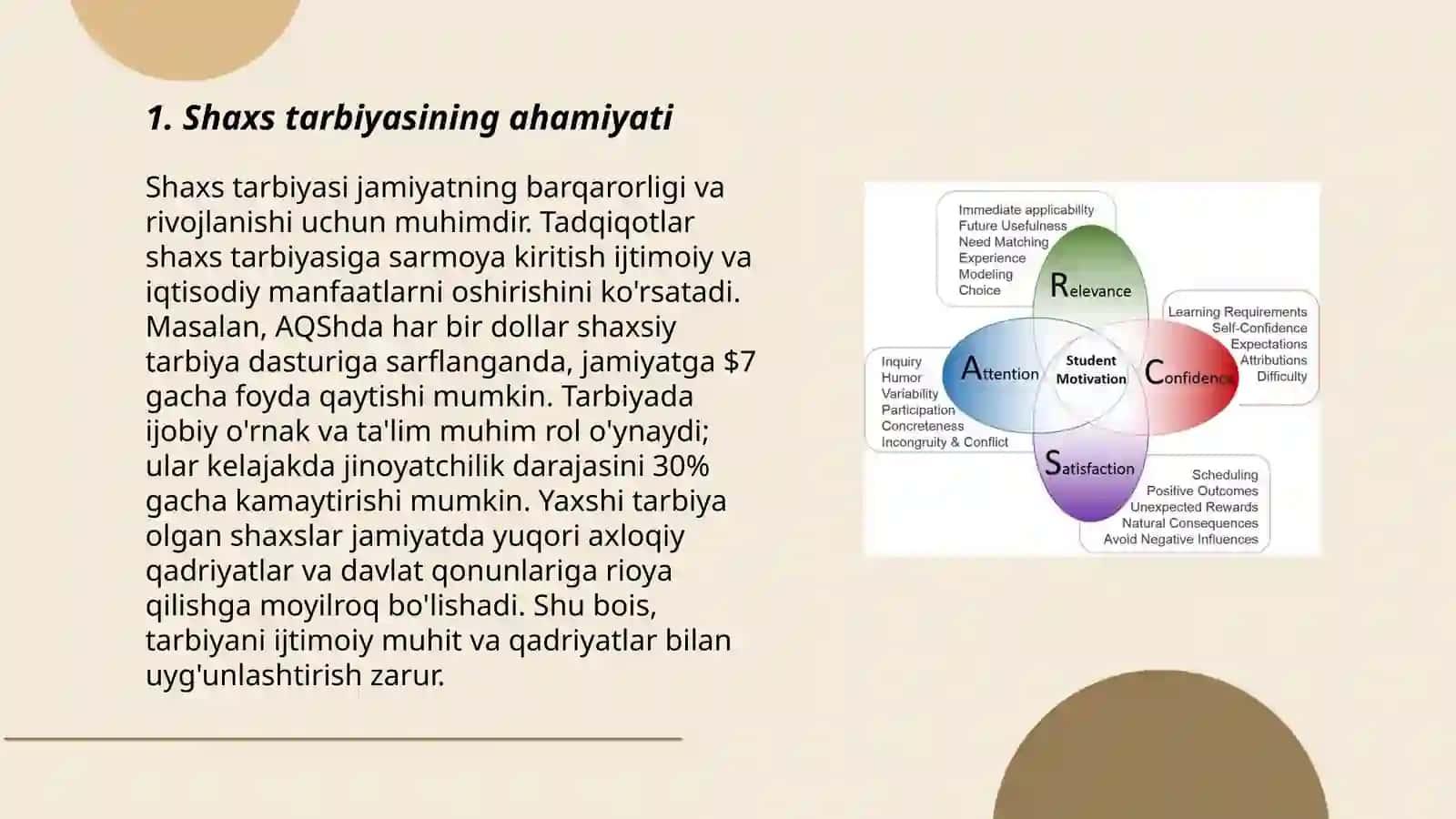 Shaxs tarbiyasi rivoshlanishi togrisidagi fa Qirrayev jamshid 3