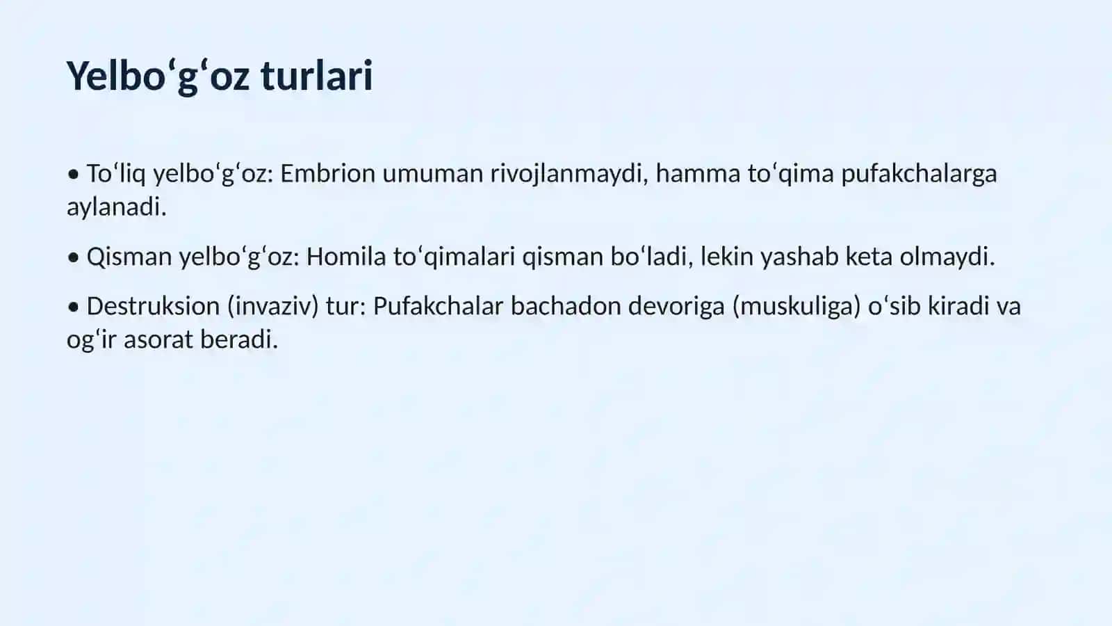 YELBOʻGʻOZ KASALLIGI(PUZYRNIY ZANOS) Etiologiyasi, klinikasi, diagnostikasi va zamonaviy davolash usullari. 3