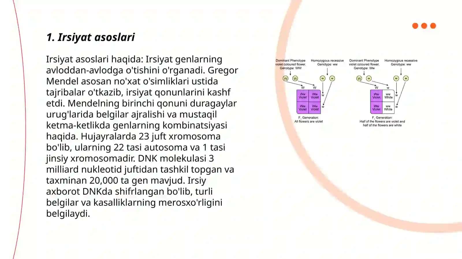 Irsiyat va qarindoshlik koefsiyentini aniqlash 3