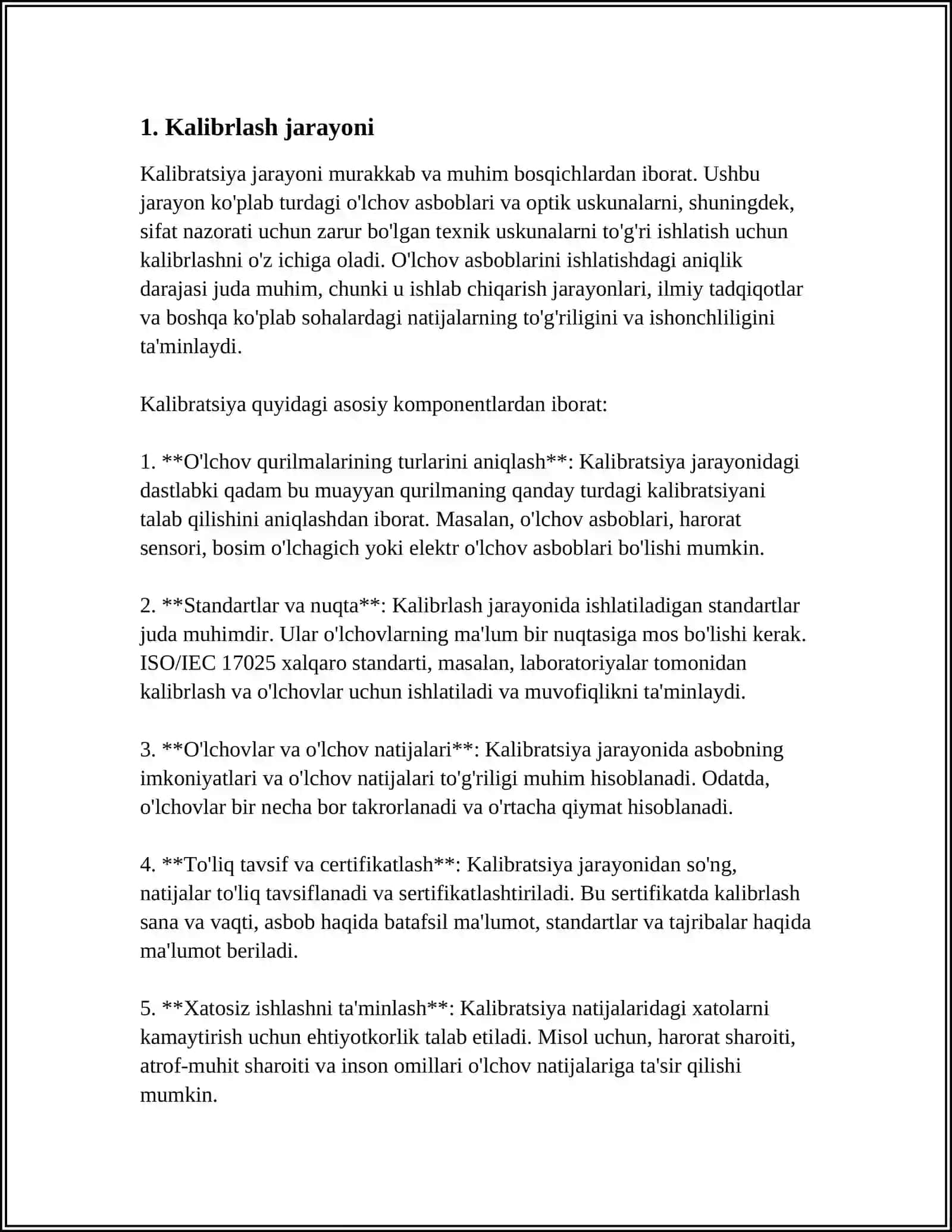 KALIBRLASH TOʻGʻRISIDAGI SERTIFIKAT 3