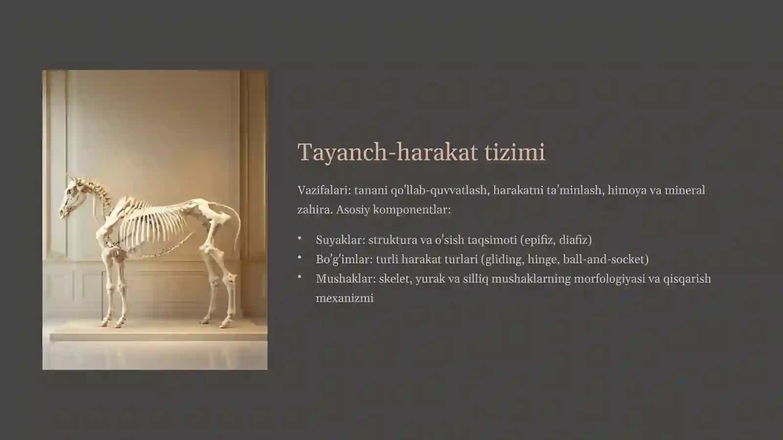 Veterinariya anatomiyasi va fiziologiyasi: Asosiy tushunchalar 3