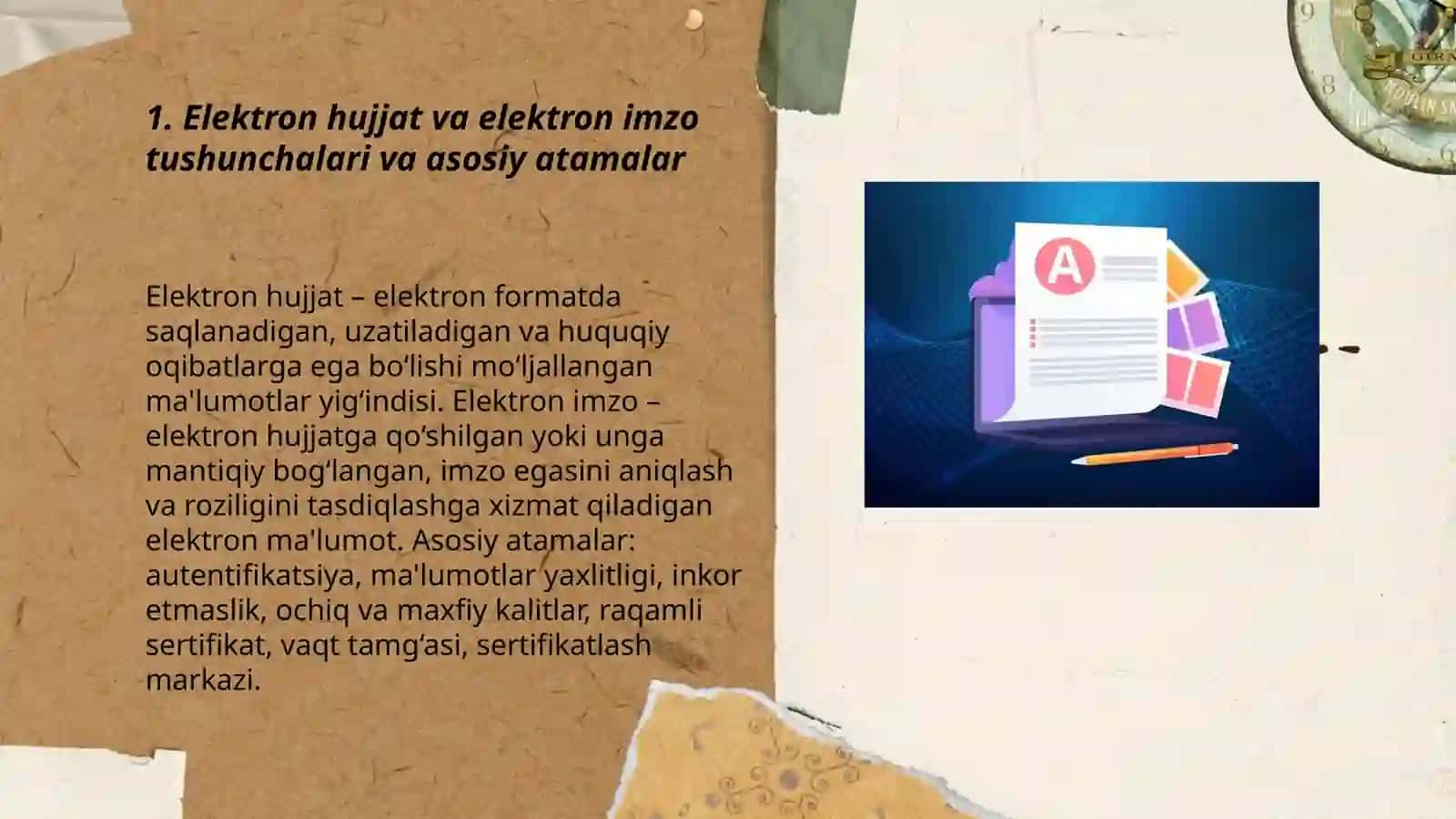 Elektron hujjat va elektron imzo tizimlarining huquqiy asoslari 3