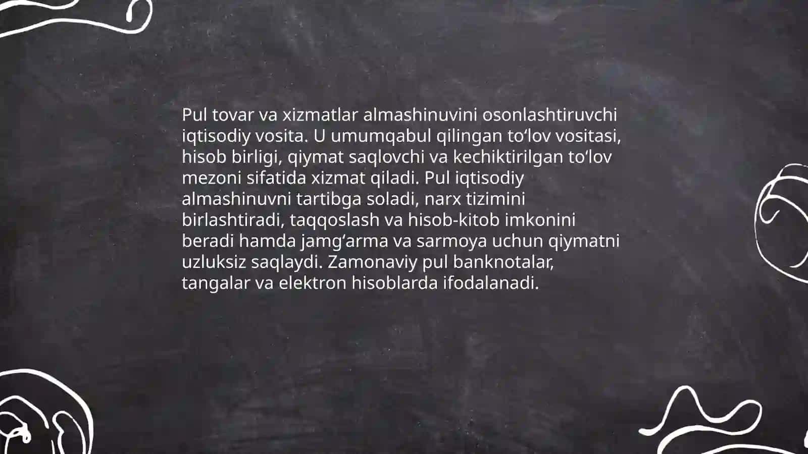 Pul nazariyasi-pul turlari va asosiy pul nazariyalari 3