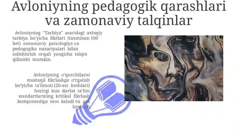 Avloniyning vijdon tarbiyasi haqidagi asarlari 3