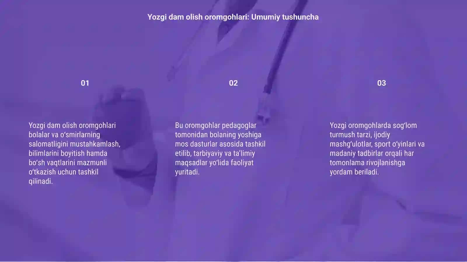 Yozgi dam olish oromgohlari 3