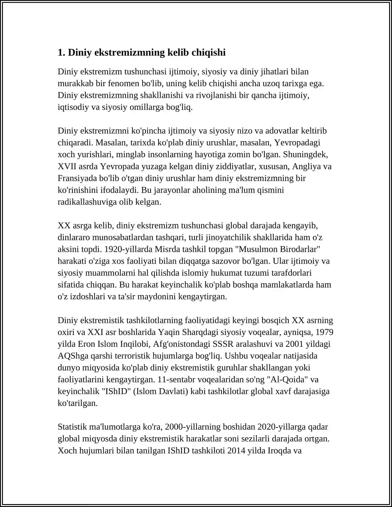 DINIY EKISTIRIMIZM VA FUNDOMENTALIZMNING TARIXI VA RIVOJLANISH BOSQICHLARI 3
