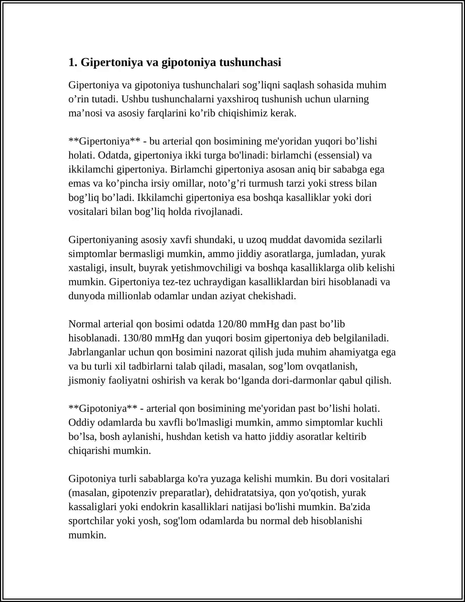 Gipertoniya va Gipotoniya Tushunchasi 3