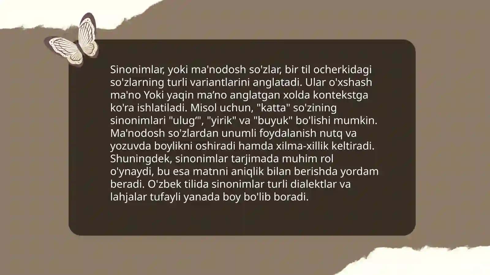 Leksik-semantik munosabatlar 3