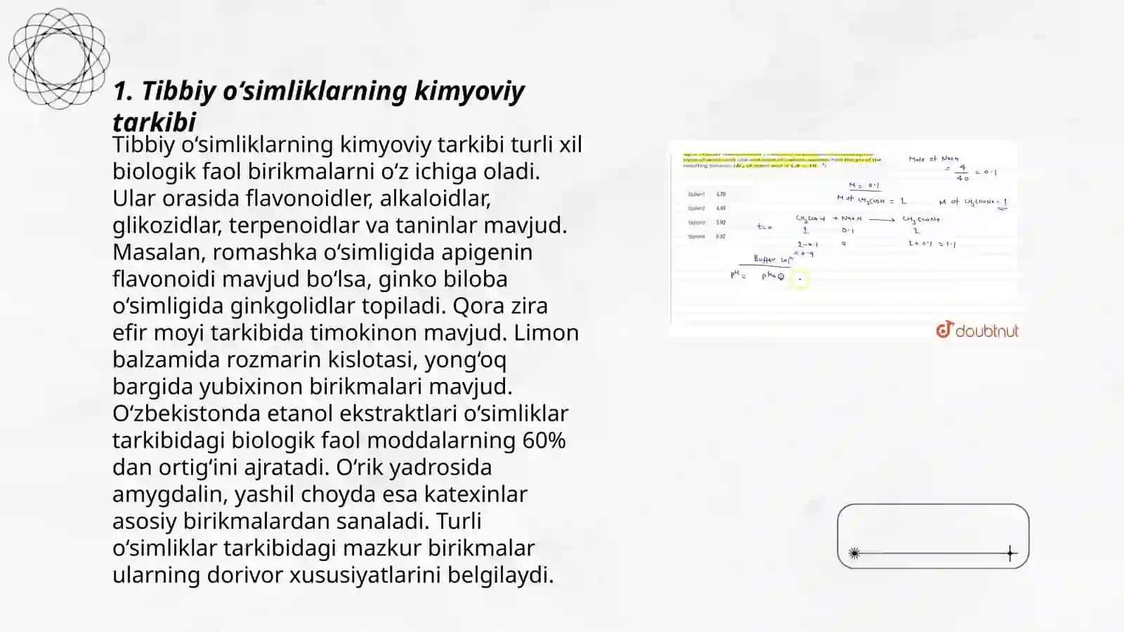Tibbiy o‘simliklarning kimyoviy tarkibi 3
