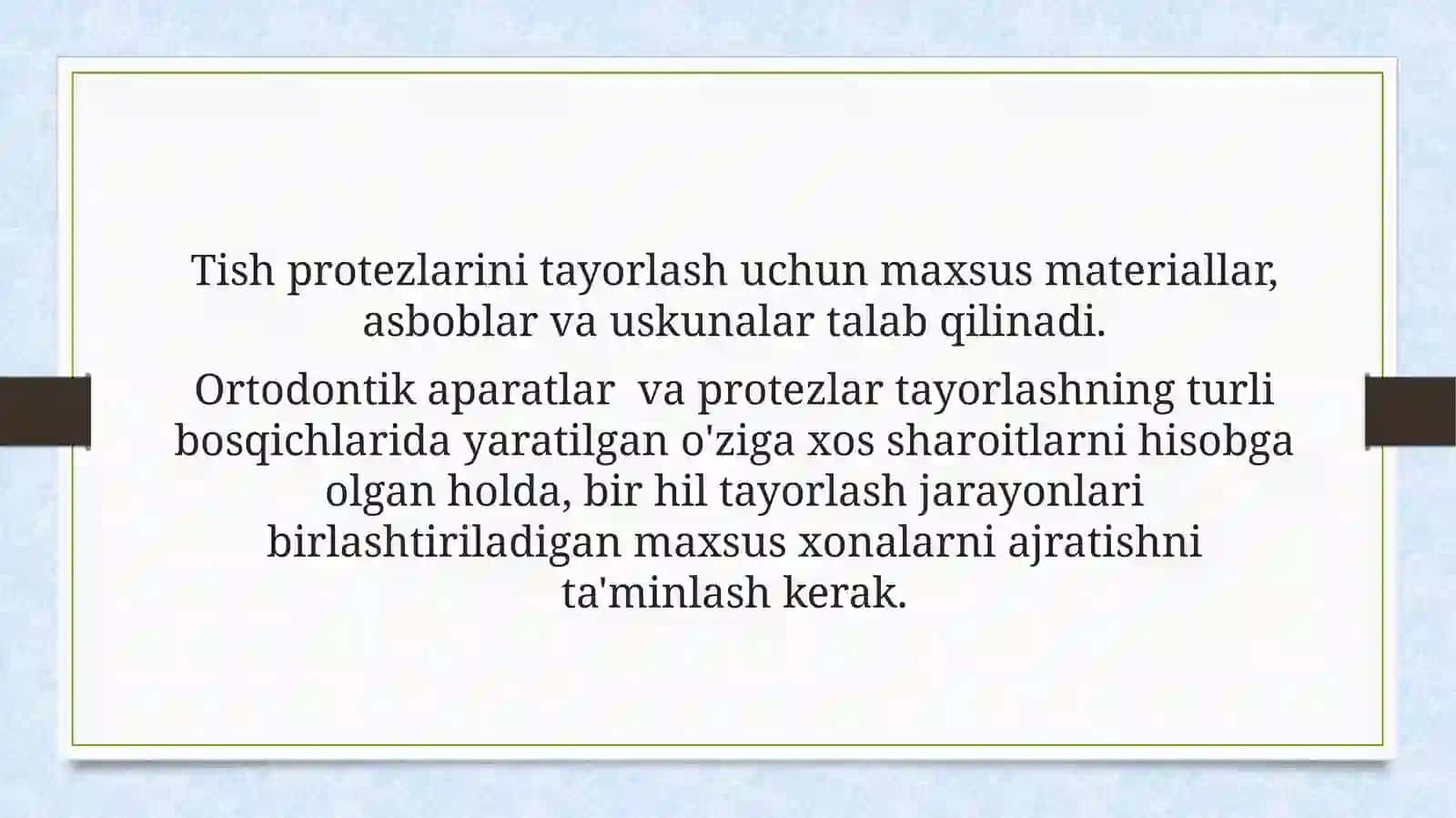Tish yasash  laboratoriyasida ishlatiladigan asbob uskunalar 3