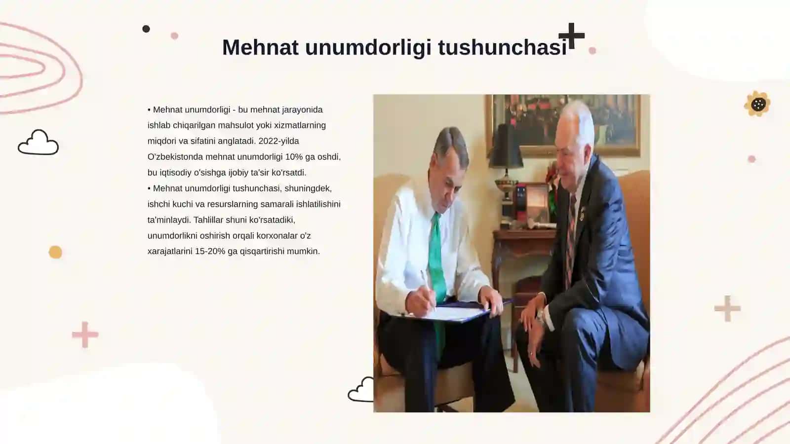 Mehnat va unumdorligini tashkil qilish 3
