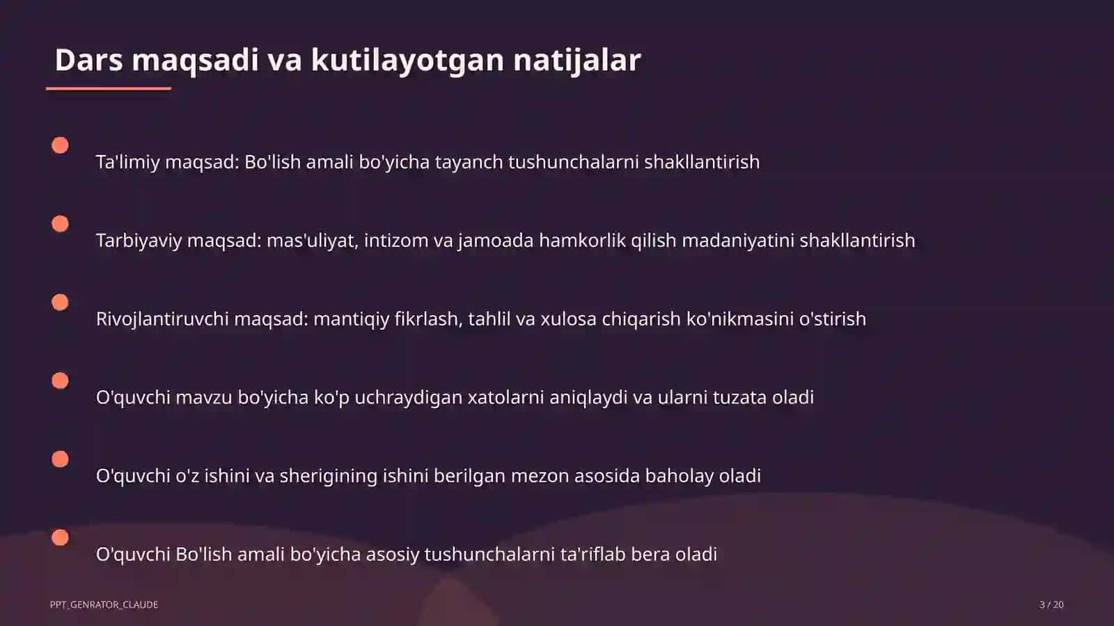 Bo'lish amali (2-sinf) 3