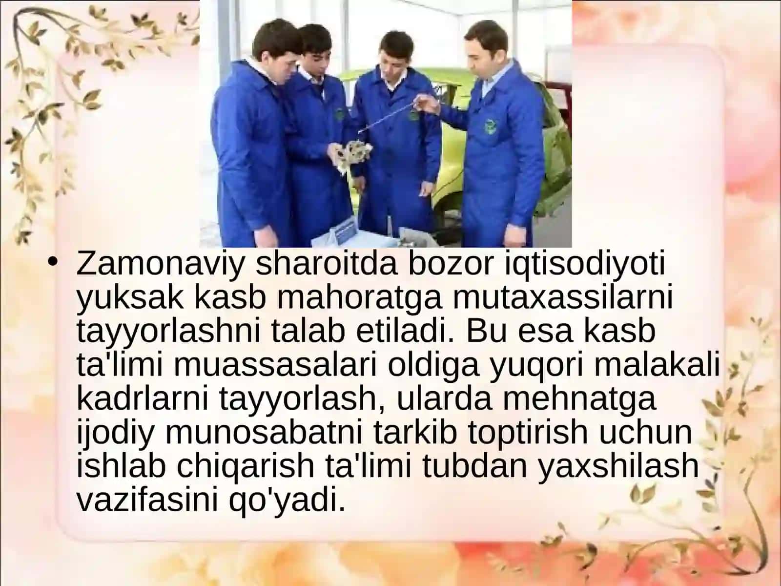 Kasb mahorati va uning mazmuni 3