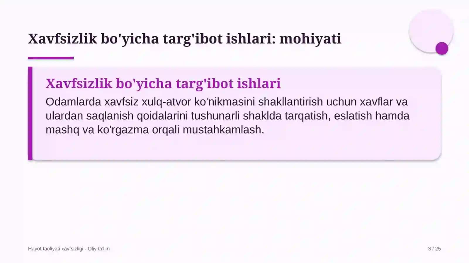 Mahalliy davlat hokimiyati organlarida xavfsizlik bo'yicha targ'ibot ishlari 3