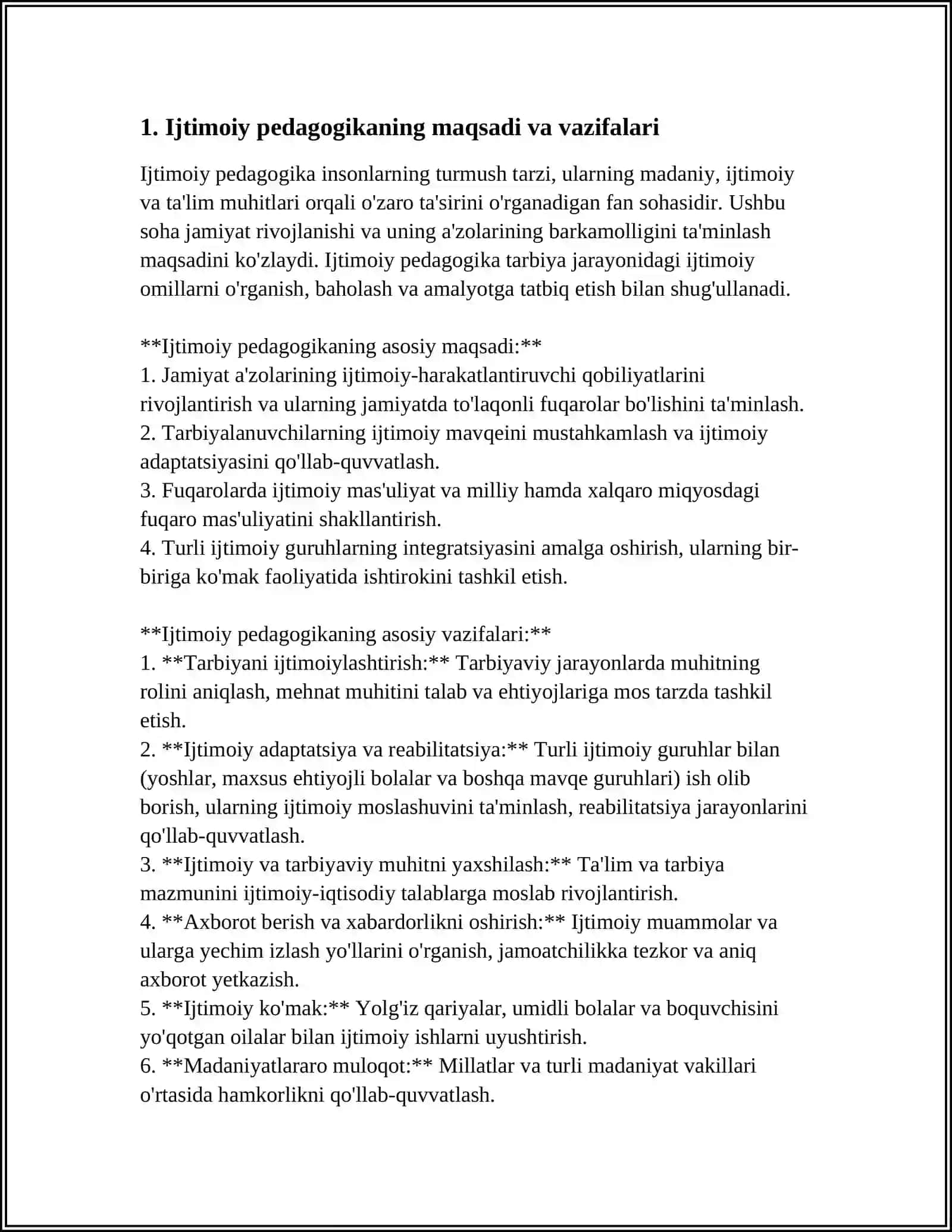 IJTIMOIY PEDOGIKA FANINING JORIY ETILISHI 3