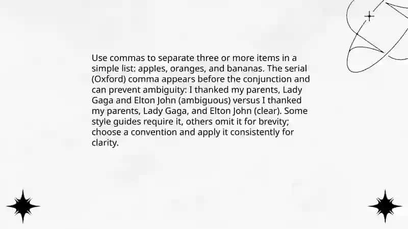 Comma Usage 3