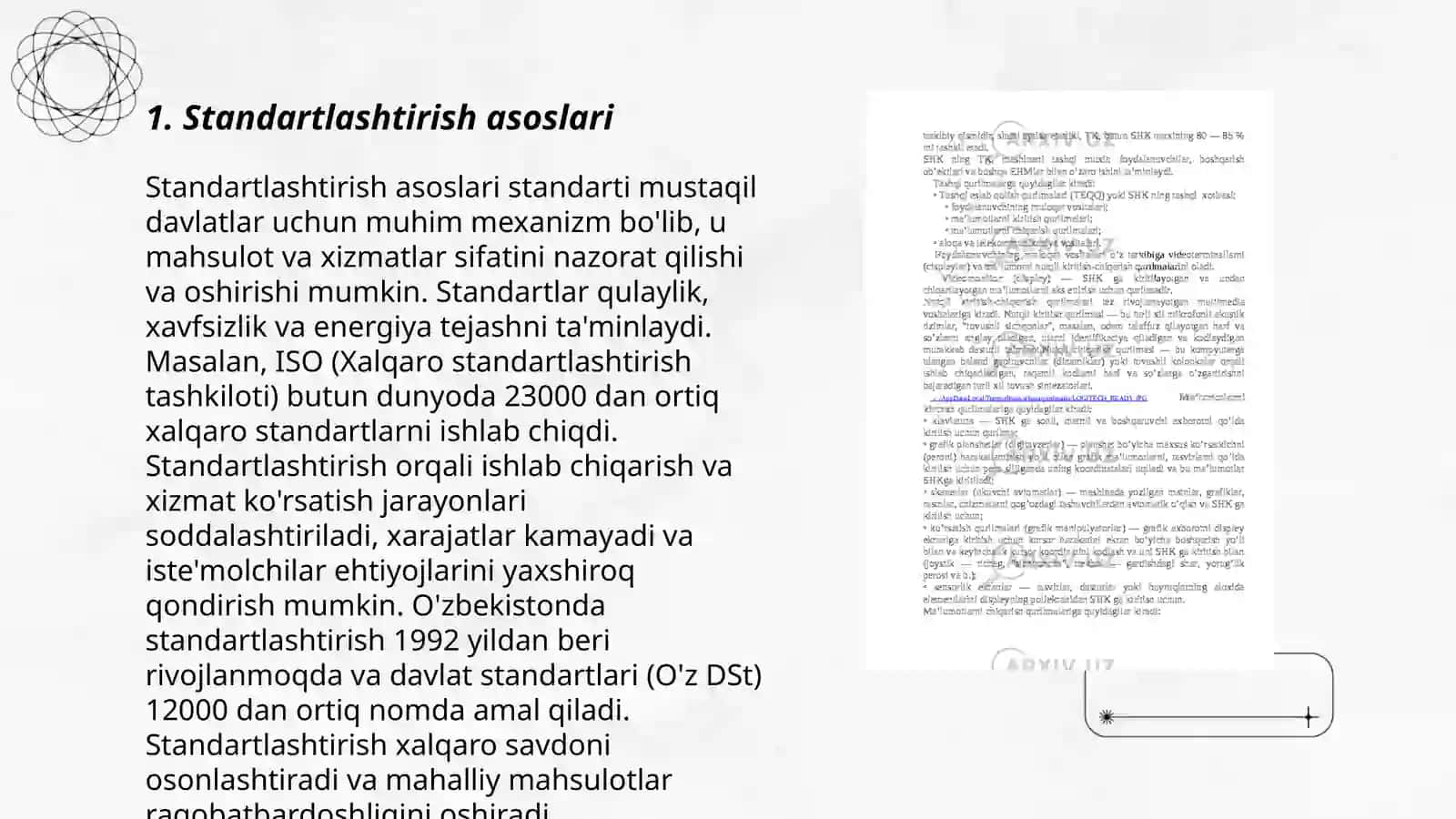 Standart va oʻzaro almashinuvchanlik.Dopusk va oʻtkazishlar 3