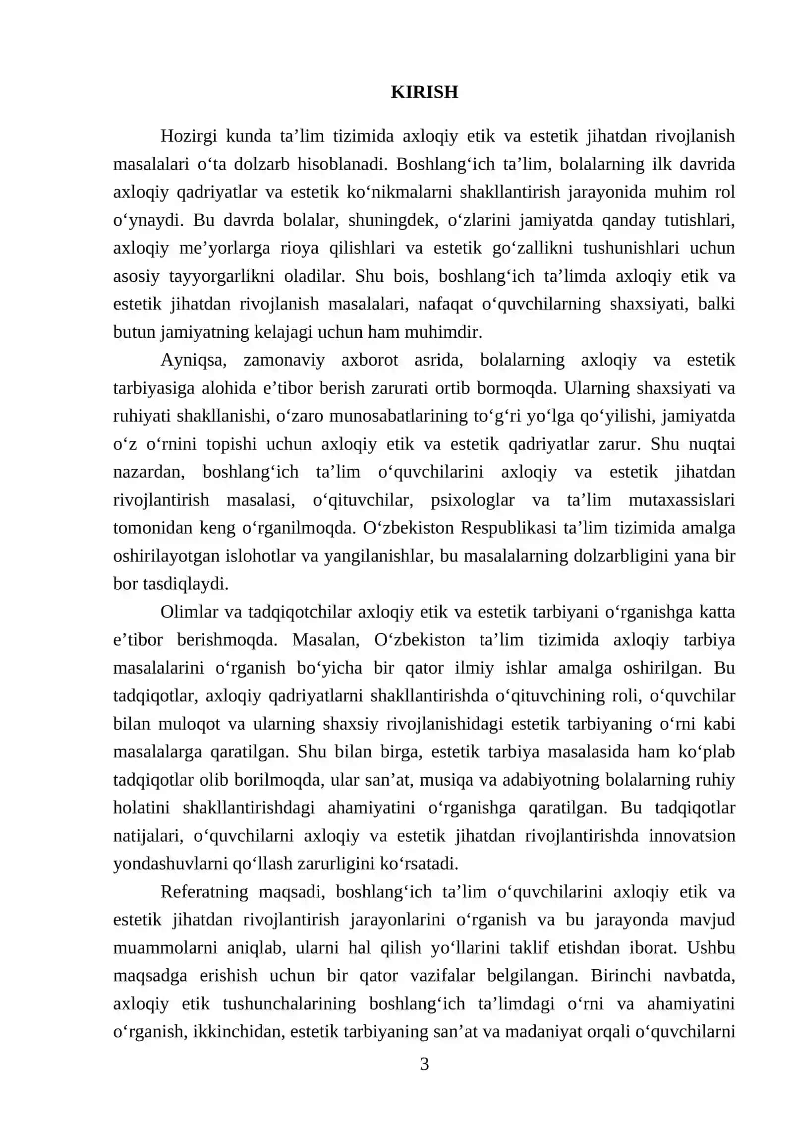 Boshlangʻich taʼlim oʻquvchilarini axloqiy etik va estetik jihatdan rivojlantirish 3