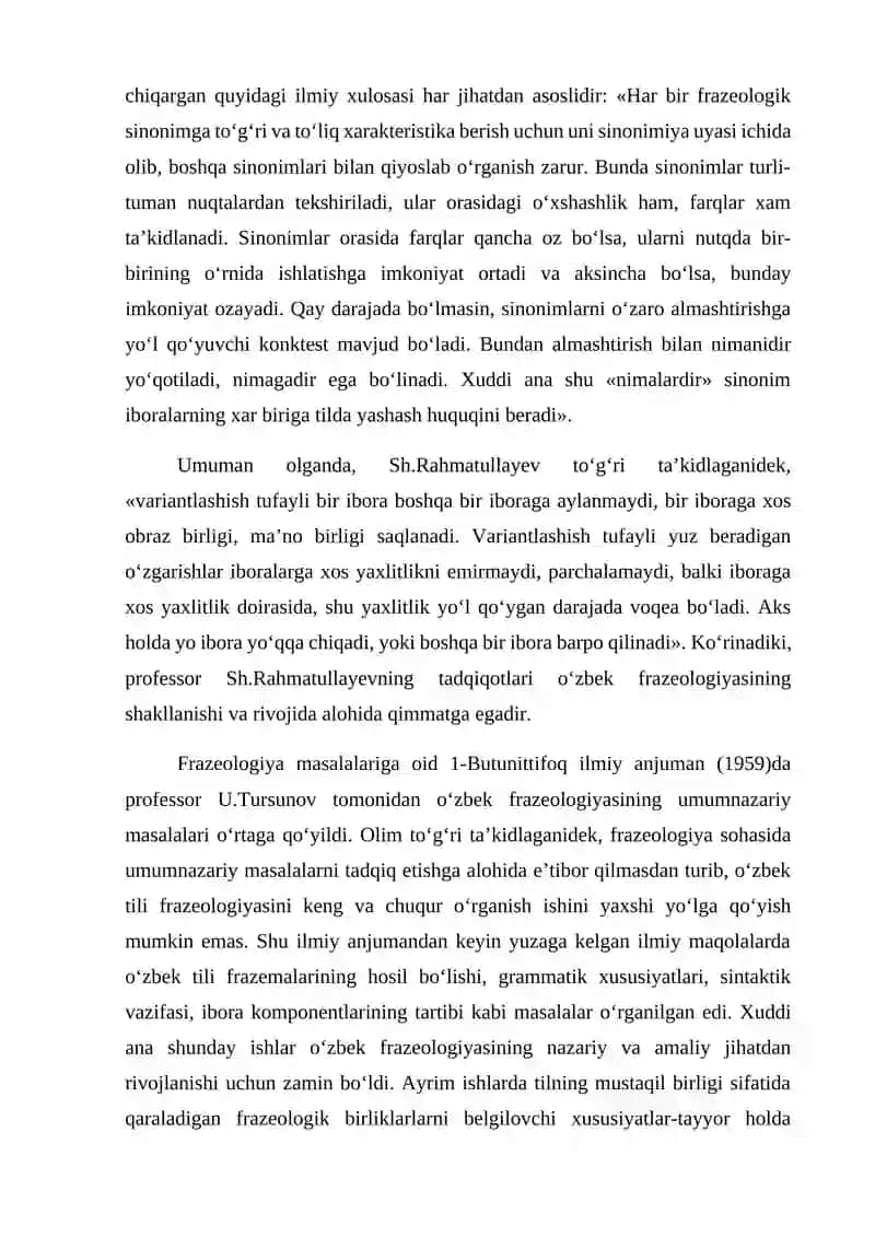 OʻZBEK TILI FRAZEOLOGIYASI ILMINING SHAKLLANISHI VA TAKOMILLASHUVI 3