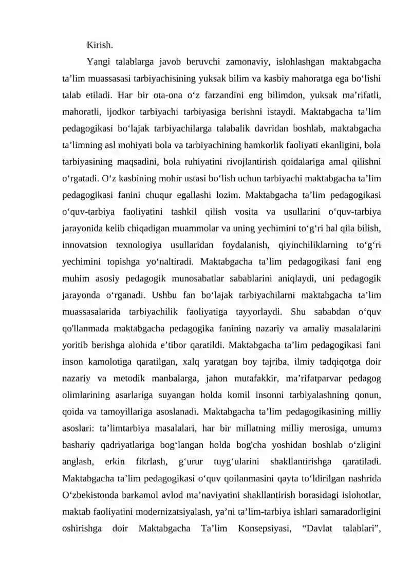 O`zbekistonda ijtimoiy maktabgacha ta’limning vujudga kelishi va taraqqiyot bosqichlari 3