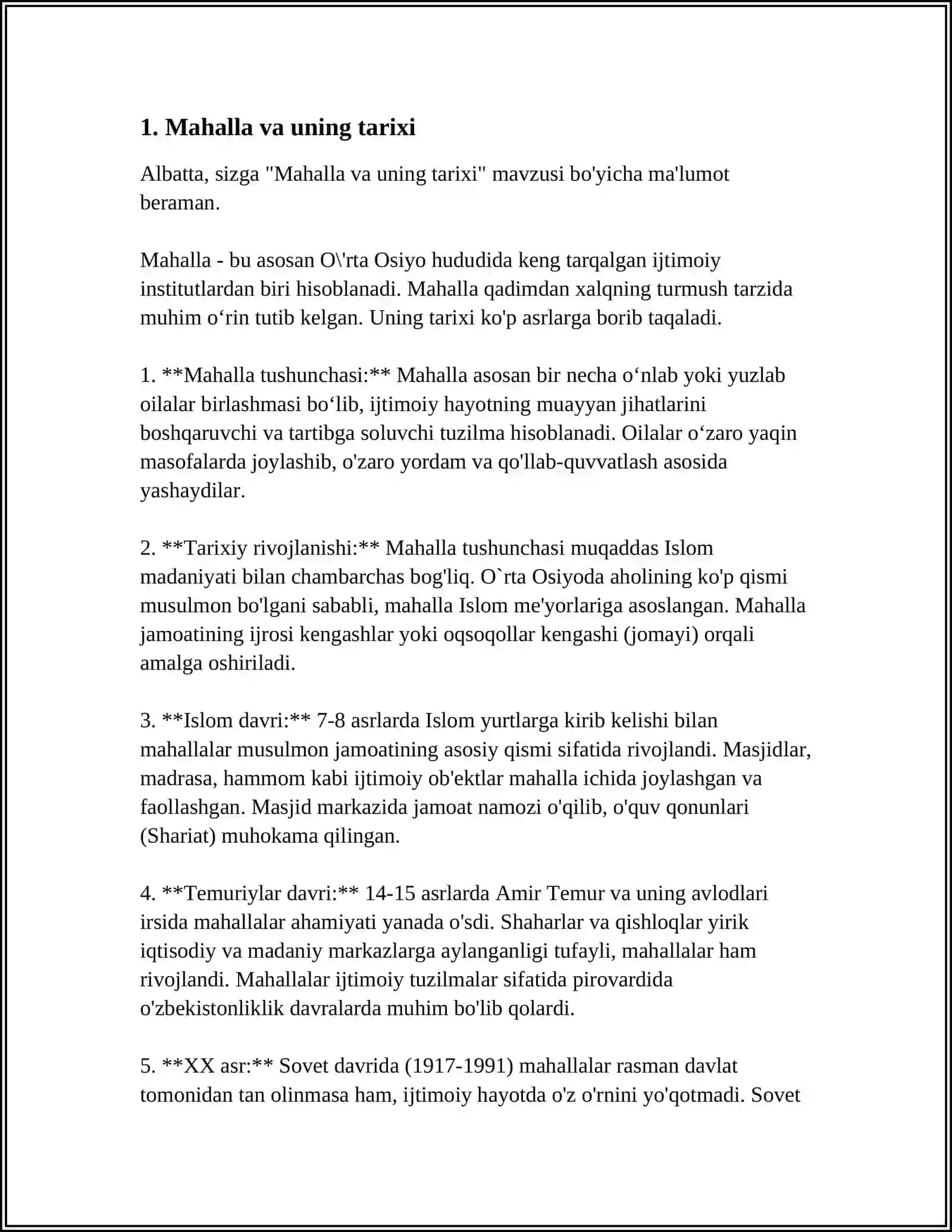 MENING MAHALLAM VA SHAJARAM FAXRIMDIR 3