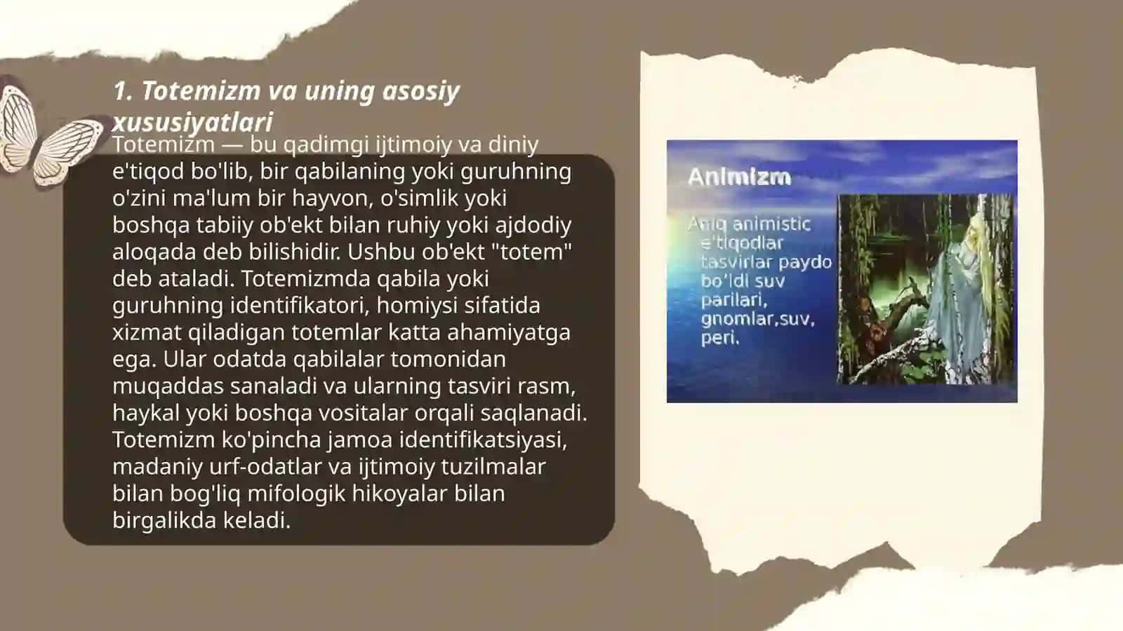 Totemizm, animizm, fetishizm, sehr, magiyalarning qiyosiy tahlili 3