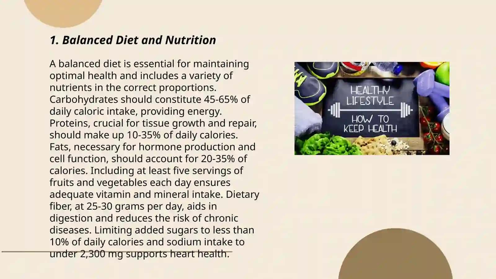 Healthy lifestyle 3