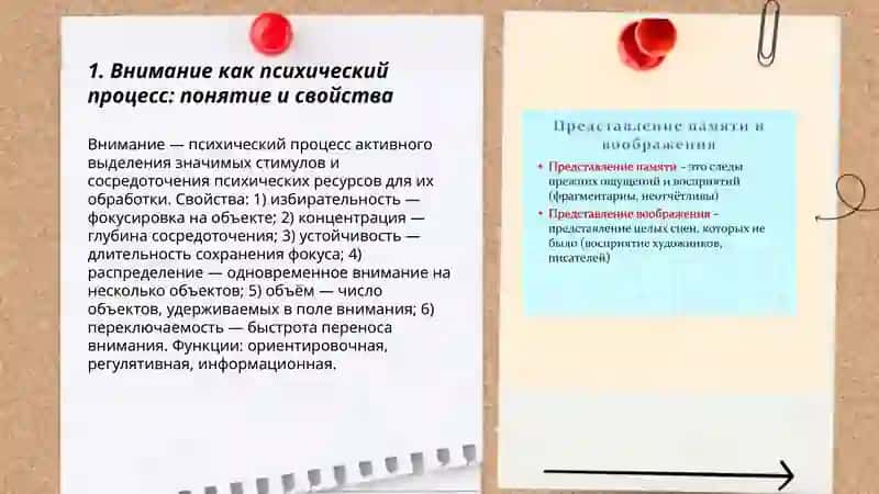 Внимание как психический процесс. Психология памяти и воображения 3