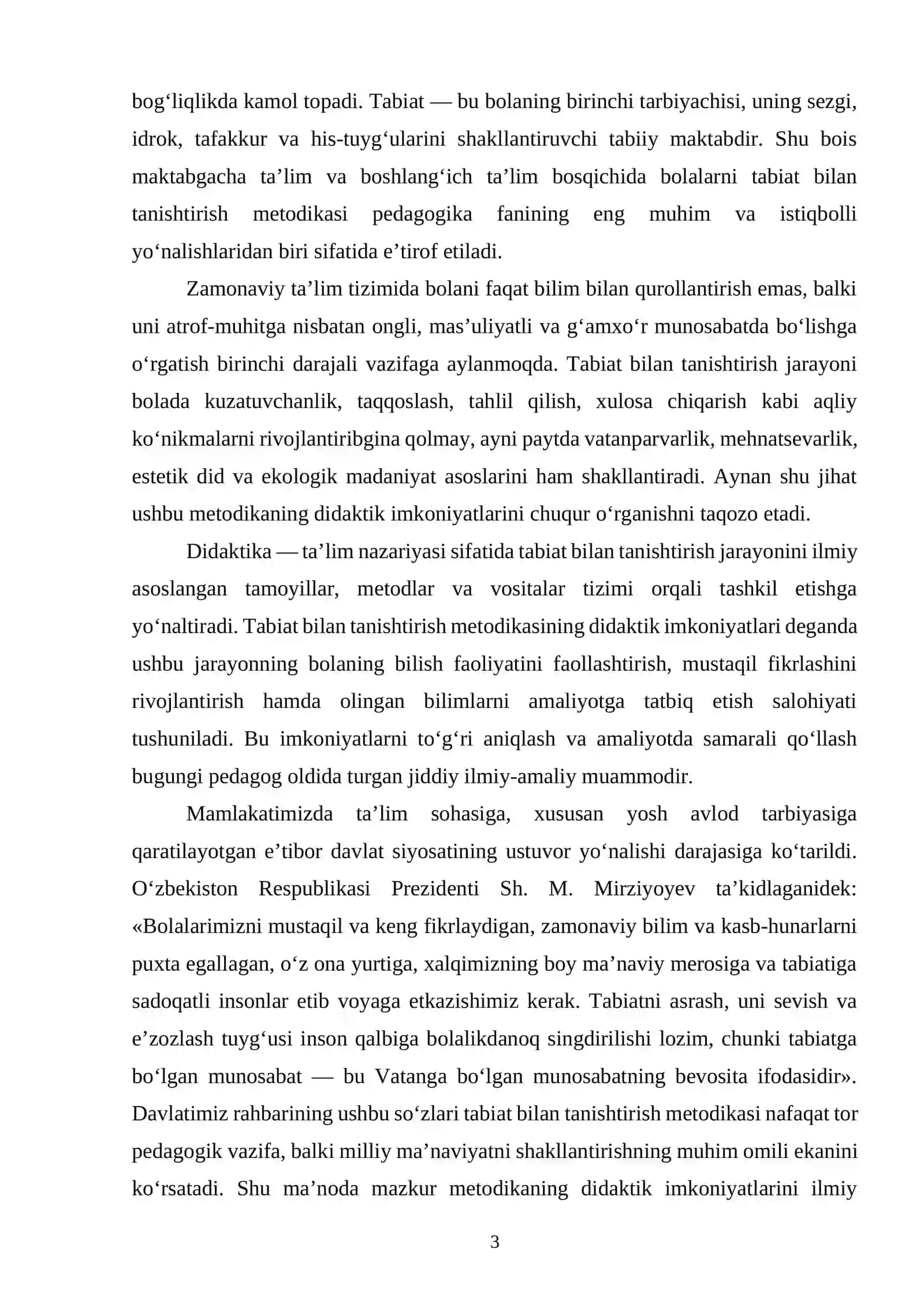 Tabiat bilan tanishtirish metodikasi 3