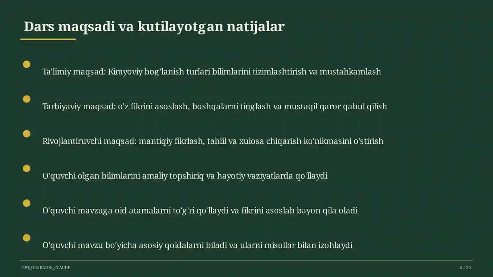 Kimyoviy bog'lanish turlari (8-sinf) 3