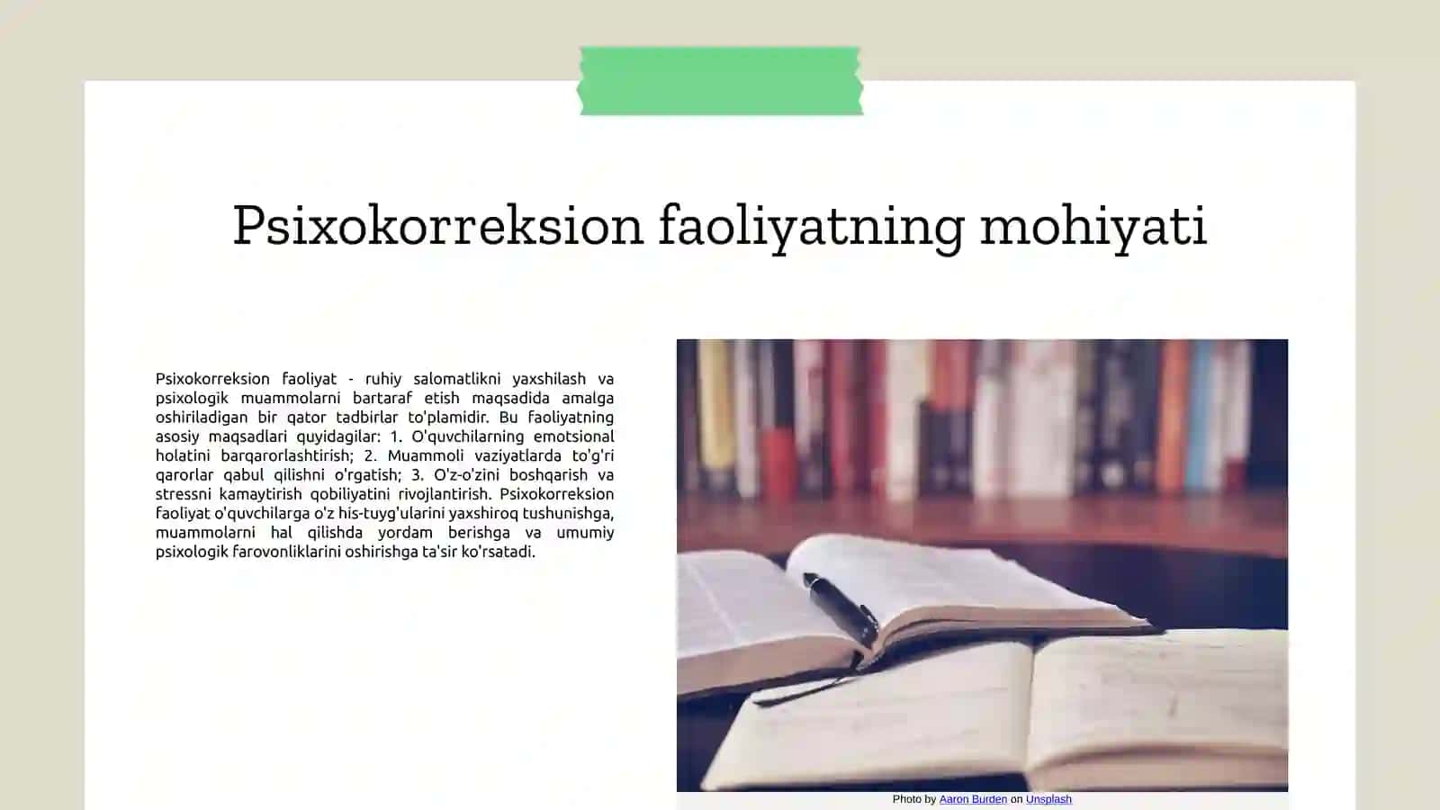 O‘QUVCHILAR BILAN PSIXOKORREKSION YO‘NALISHDA FAOLIYAT OLIB BORISH 3