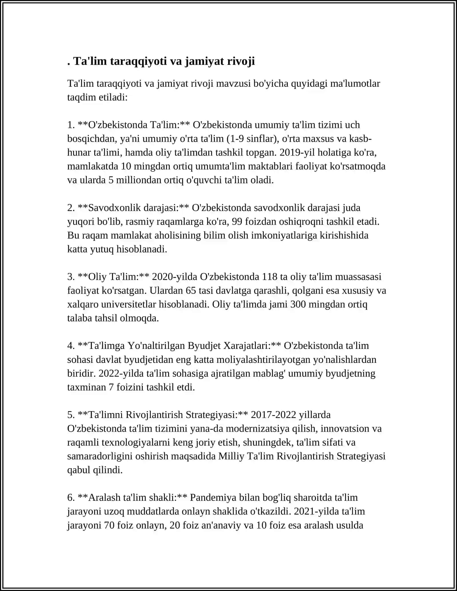 PEDAGOG FAOLIYATINING JAMIYAT TARAQQIYOTIDA TUTGAN OʻRNI 3