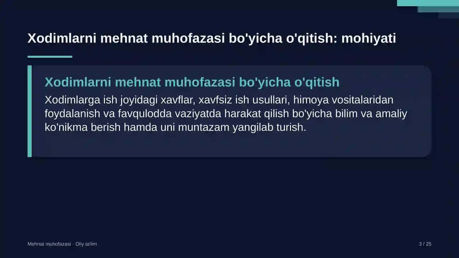 shaharsozlikda xodimlarni mehnat muhofazasi bo'yicha o'qitish 1414 3