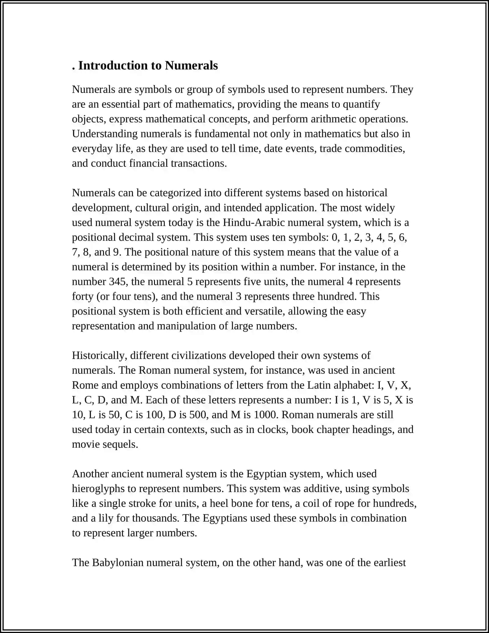 NUMERALS 3