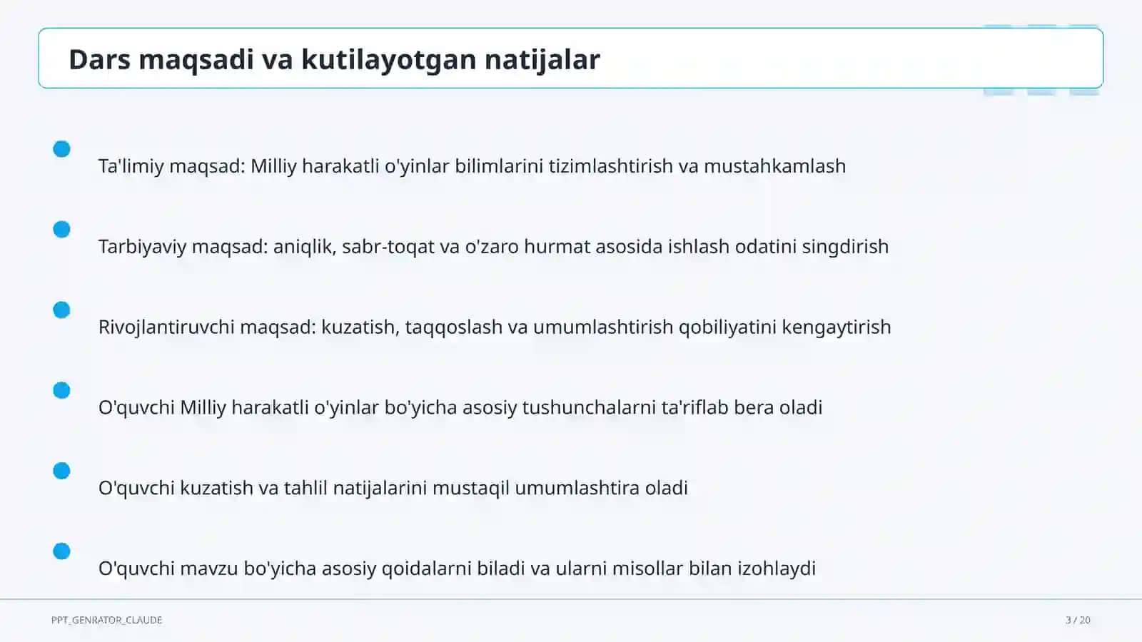 Milliy harakatli o'yinlar (4-sinf) 3