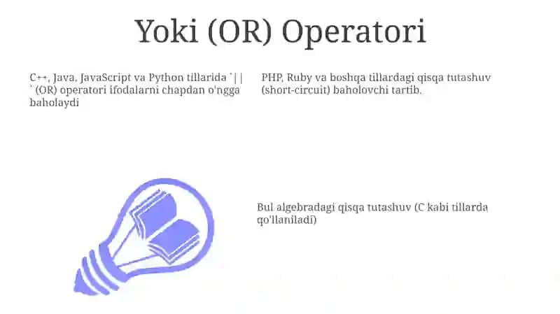 Shart operatori 3