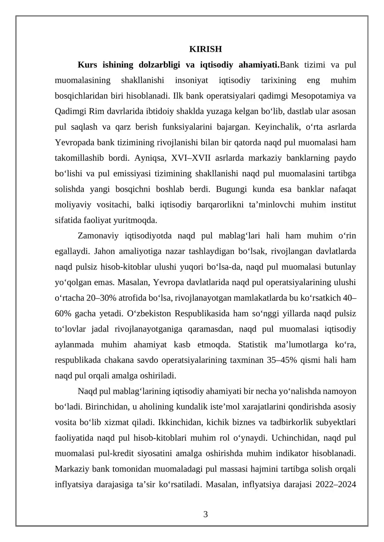 BANKLARDA NAQD PUL MABLAG‘LARI VA ULARNING HISOBI 3