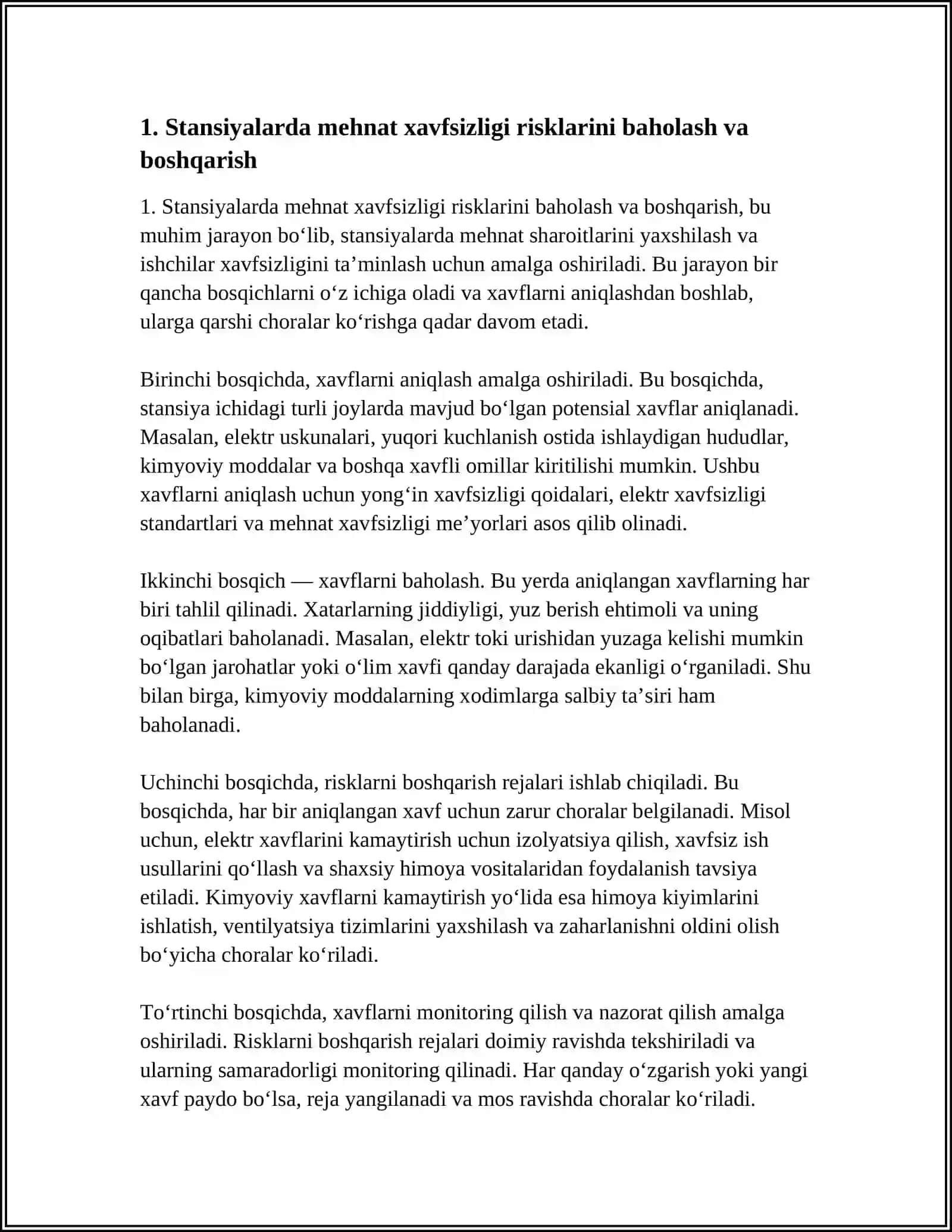 STANSIYALARDA MEHNAT MUHOFAZASI BOYICHA CHORA-TADBIRLAR 3