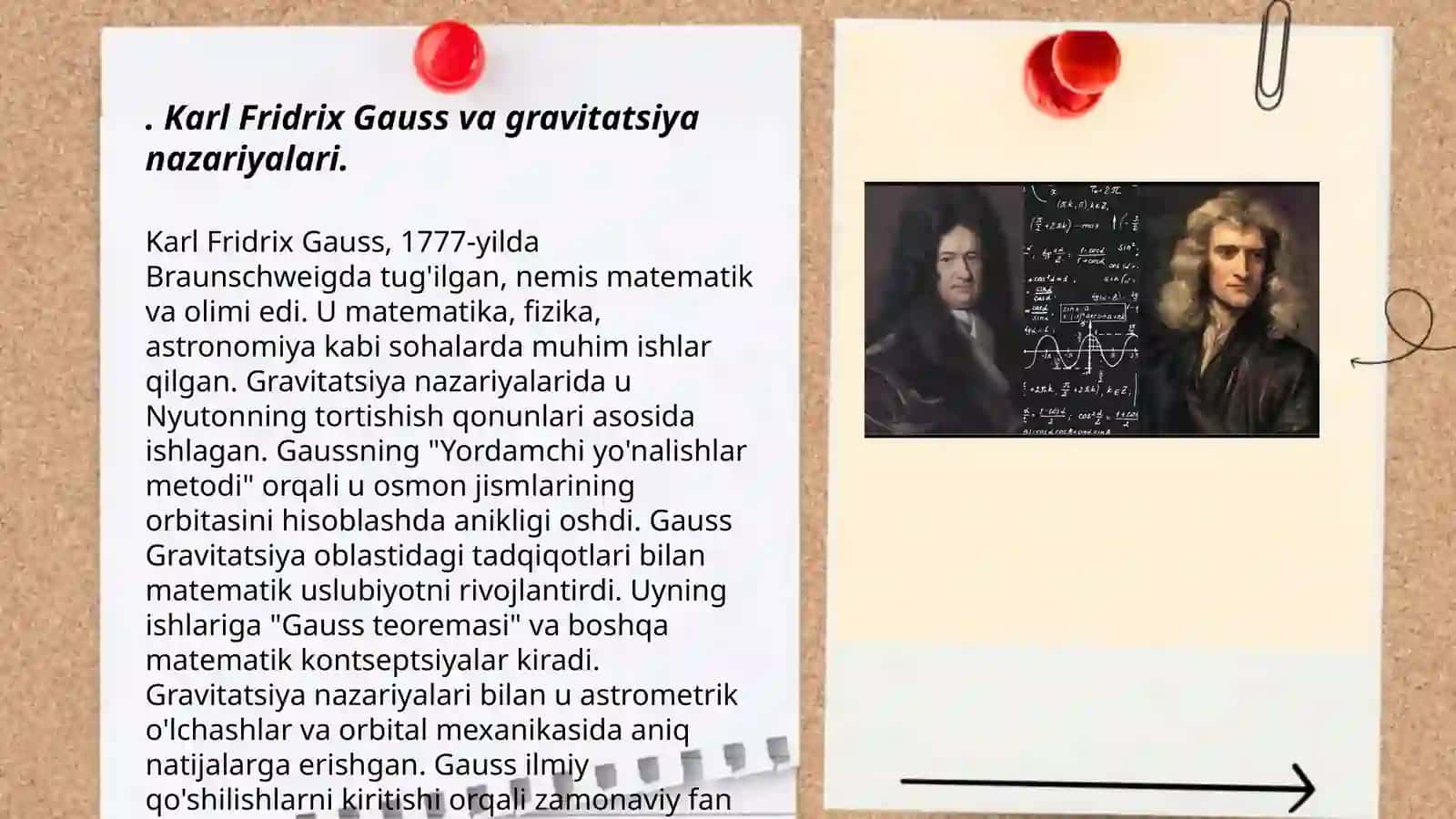 Karl Fridrix Gauss va gravitatsiya nazariyalari 3