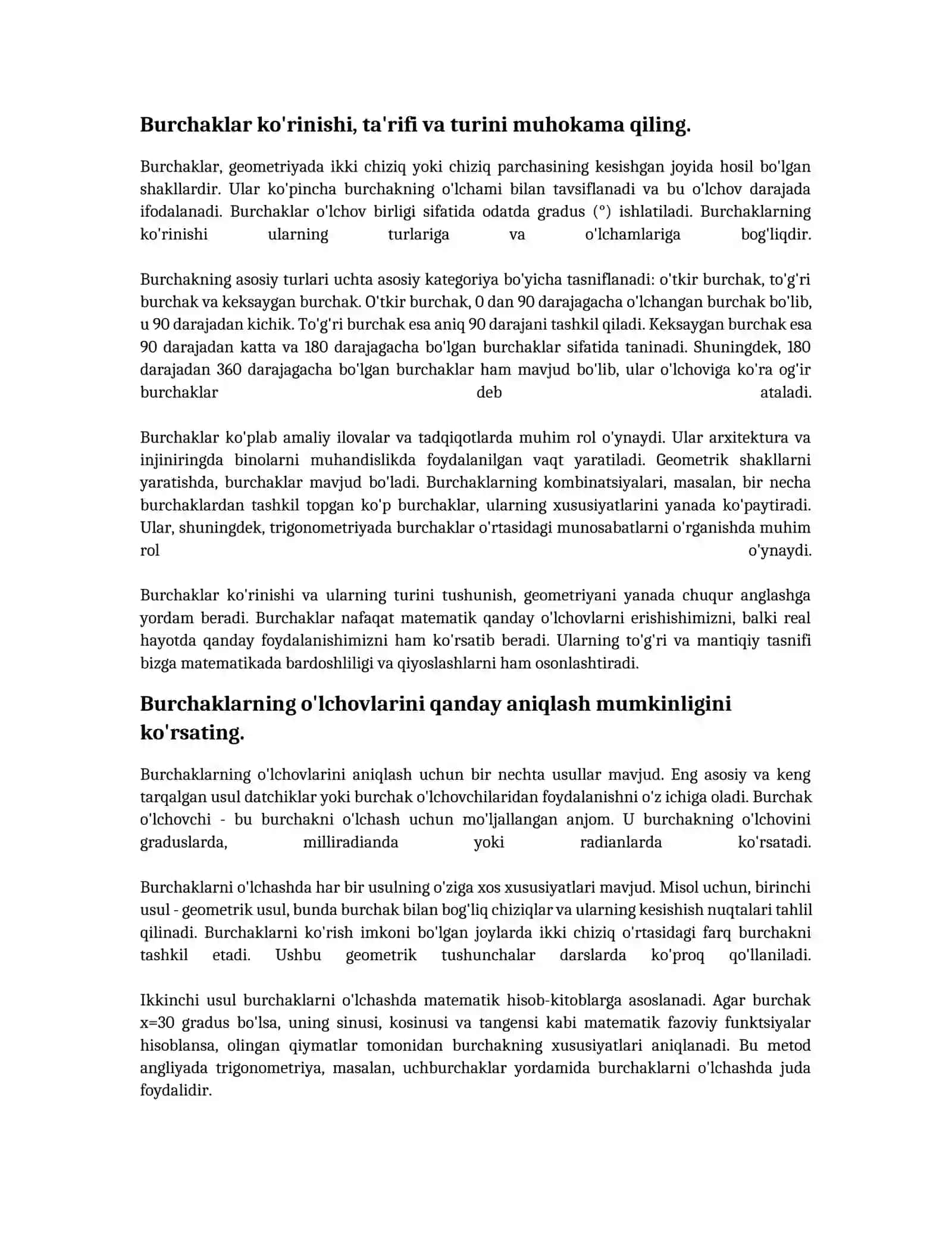 Burchaklar va ularning turlari 3