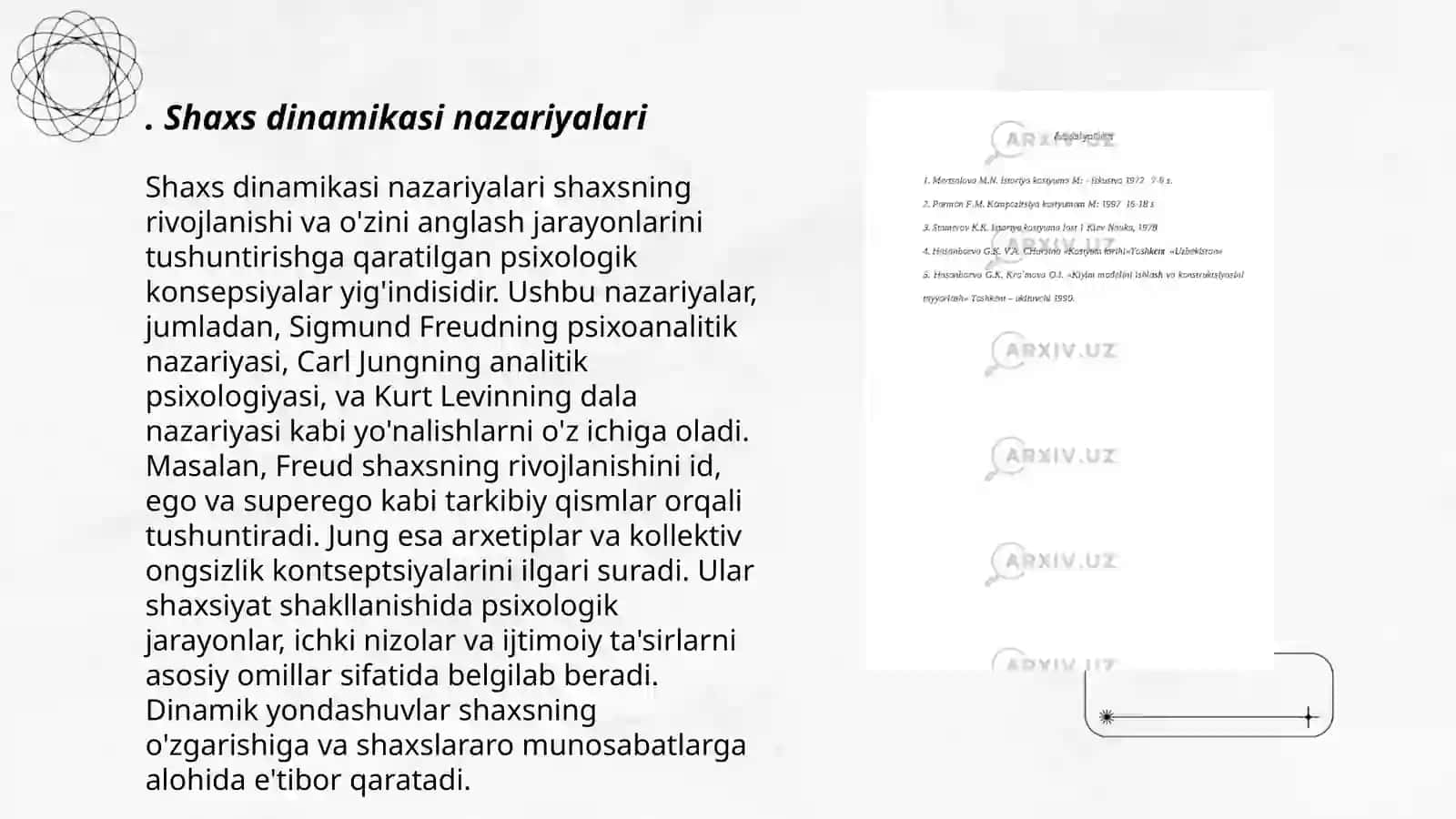 Shaxs dinamik sohasining psixologik konsepsiyalari 3