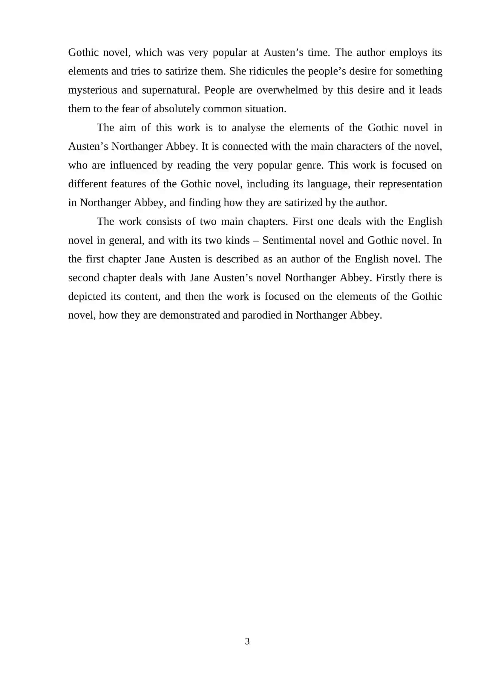 THE ROLE OF MAGIC AND THE SUPERNATURAL IN THE GOTHIC LITERATURE 3